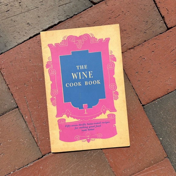 Vintage Wine Cookbook Grapes MidCentury Cover Wine Advisory Board California - Picture 1 of 10